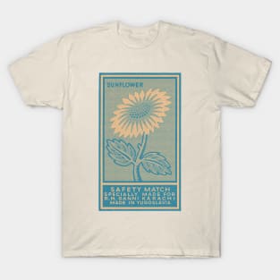 Sunflower Mid Century Modern Matchbook Art T-Shirt